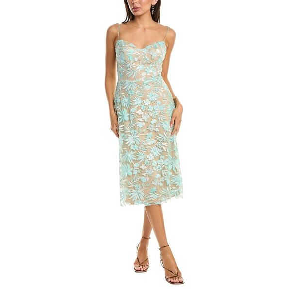 Rene Ruiz Dresses & Skirts - Rene Ruiz Womens Flare Hem Midi Dress, Green